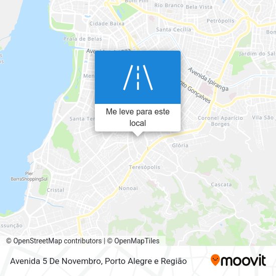 Avenida 5 De Novembro mapa