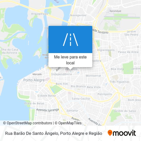 Rua Barão De Santo Ângelo mapa