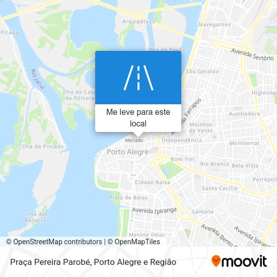 Praça Pereira Parobé mapa