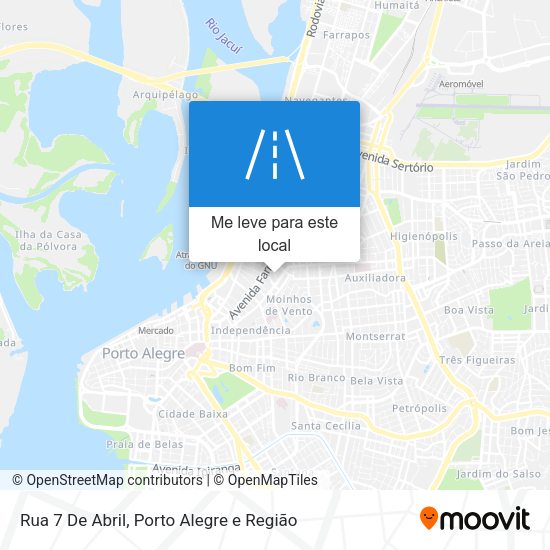 Rua 7 De Abril mapa