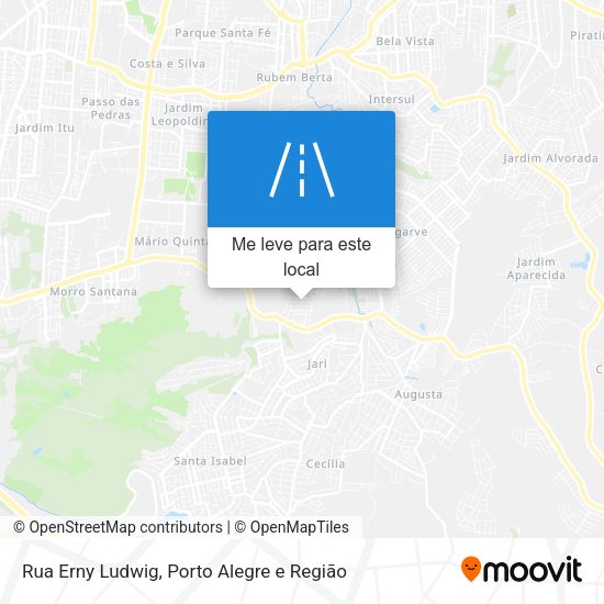 Rua Erny Ludwig mapa
