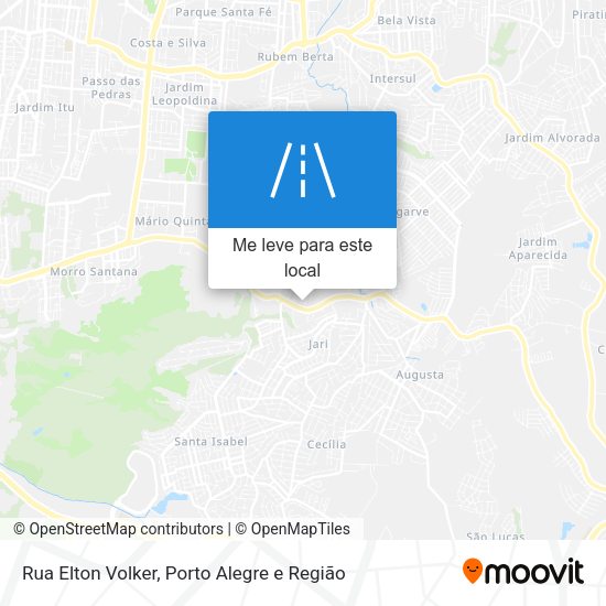 Rua Elton Volker mapa