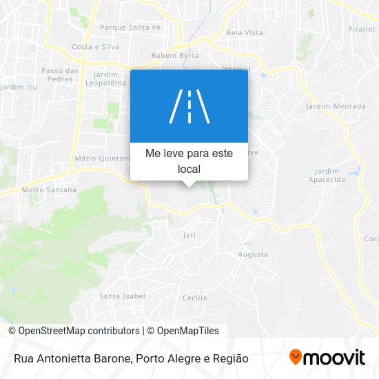 Rua Antonietta Barone mapa