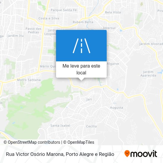 Rua Victor Osório Marona mapa