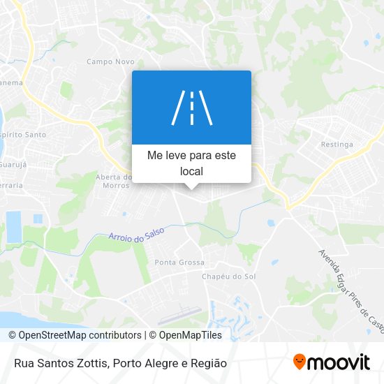 Rua Santos Zottis mapa
