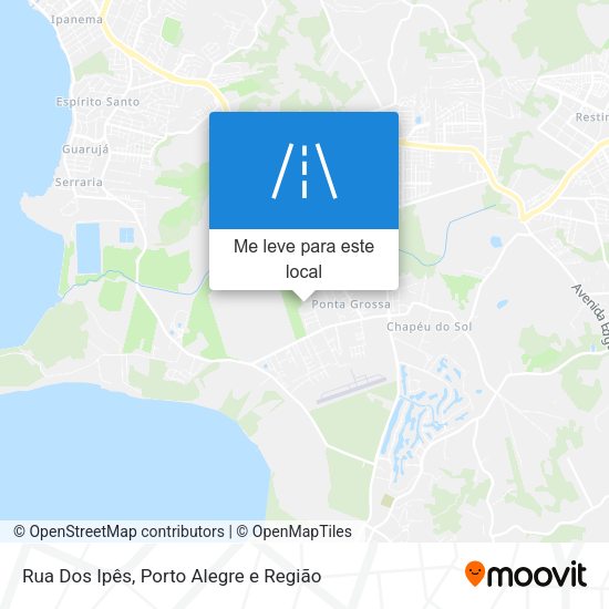 Rua Dos Ipês mapa