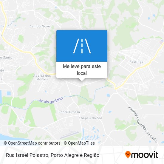 Rua Israel Polastro mapa