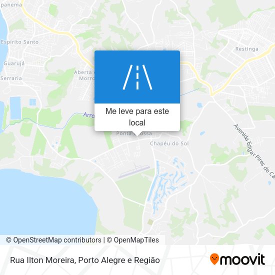 Rua Ilton Moreira mapa
