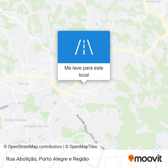 Rua Abolição mapa