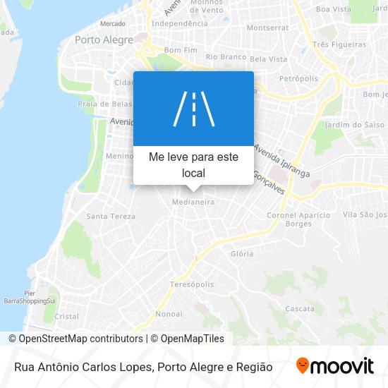 Rua Antônio Carlos Lopes mapa