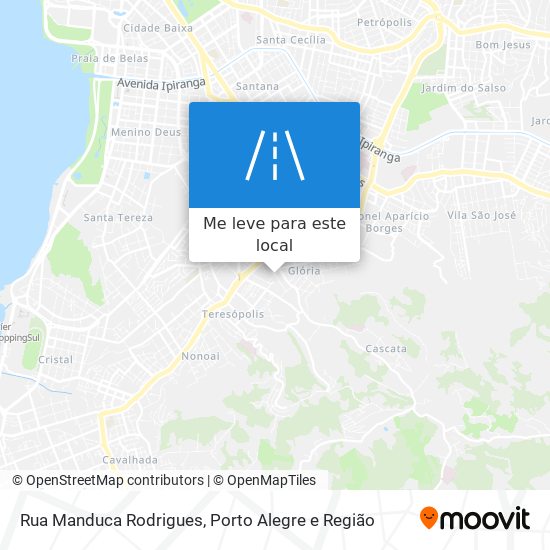 Rua Manduca Rodrigues mapa