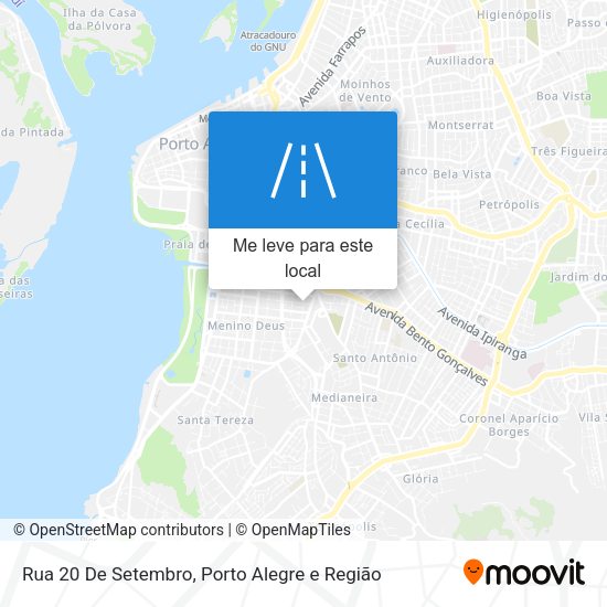 Rua 20 De Setembro mapa