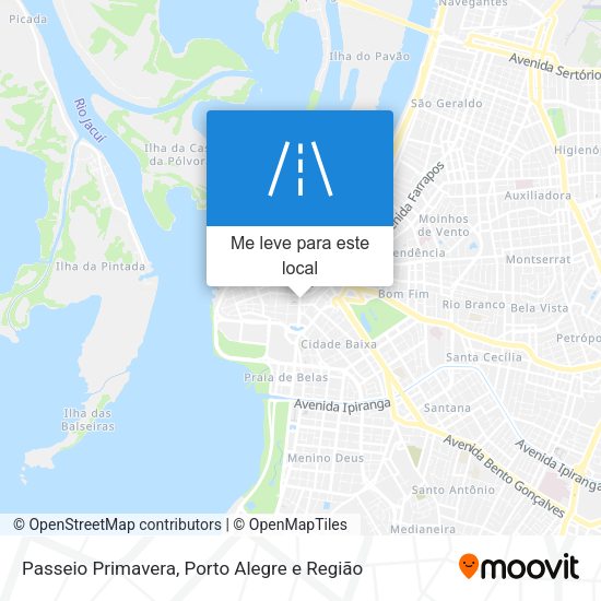 Passeio Primavera mapa