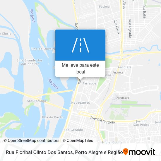 Rua Floribal Olinto Dos Santos mapa