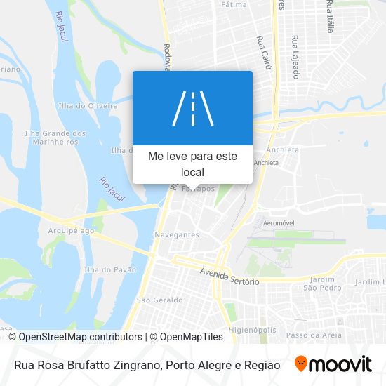 Rua Rosa Brufatto Zingrano mapa