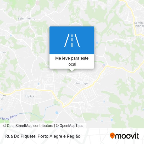 Rua Do Piquete mapa