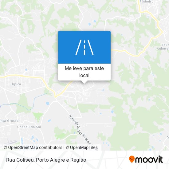 Rua Coliseu mapa