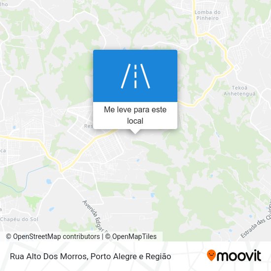 Rua Alto Dos Morros mapa
