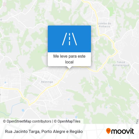 Rua Jacinto Targa mapa