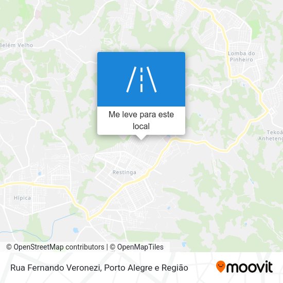 Rua Fernando Veronezi mapa