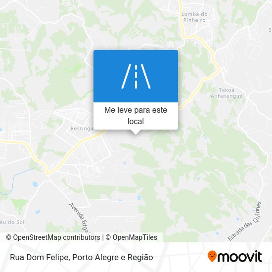 Rua Dom Felipe mapa