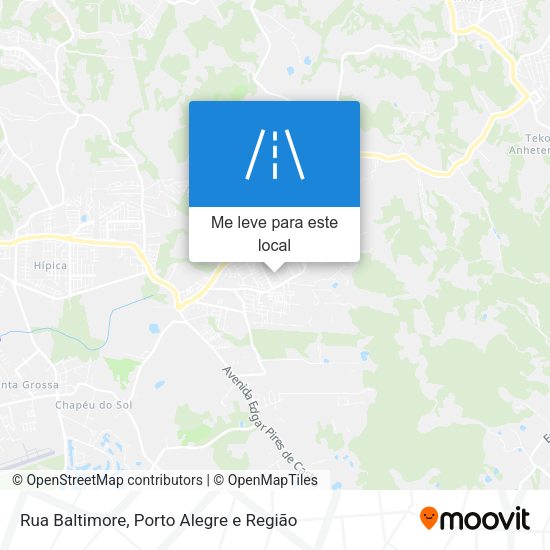 Rua Baltimore mapa