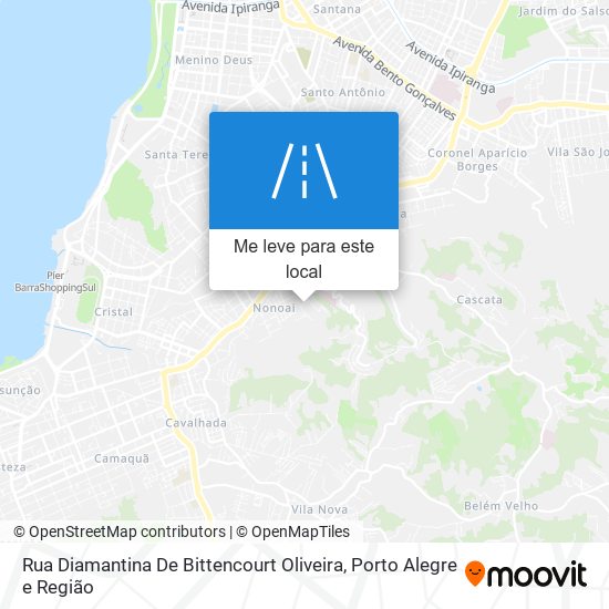 Rua Diamantina De Bittencourt Oliveira mapa