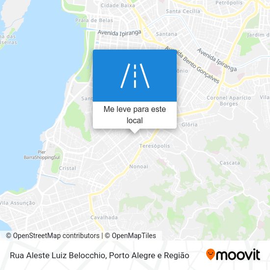 Rua Aleste Luiz Belocchio mapa