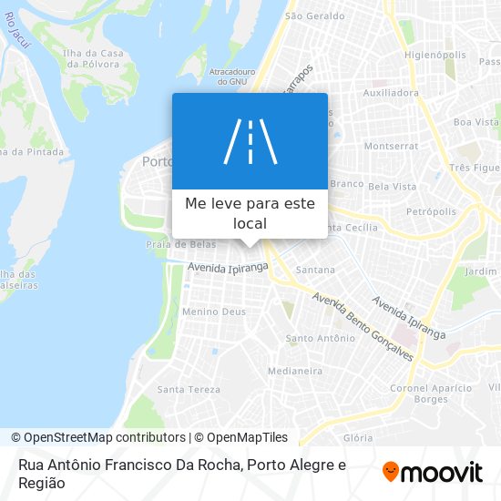 Rua Antônio Francisco Da Rocha mapa