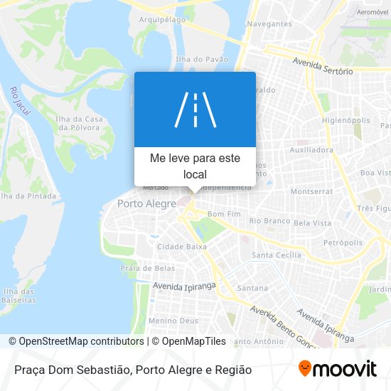 Praça Dom Sebastião mapa