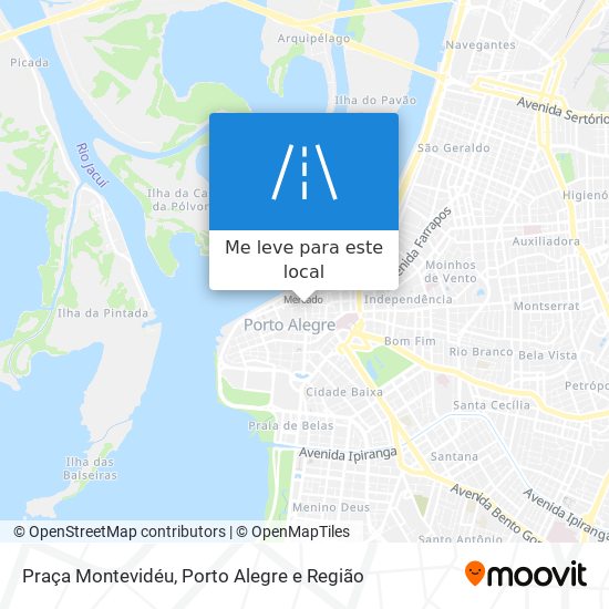 Praça Montevidéu mapa
