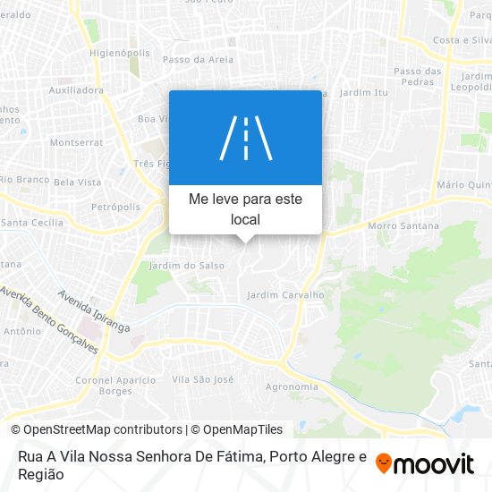 Rua A Vila Nossa Senhora De Fátima mapa