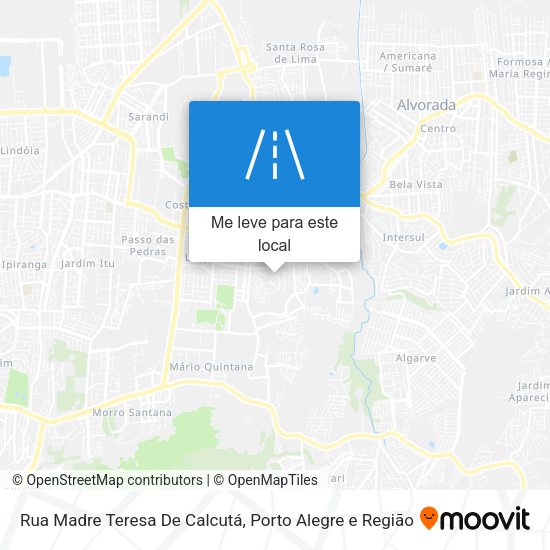 Rua Madre Teresa De Calcutá mapa