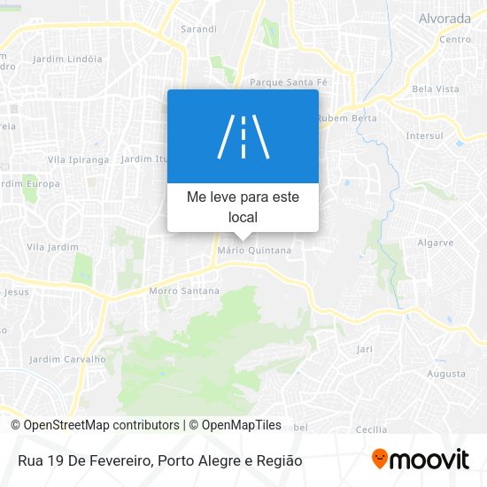 Rua 19 De Fevereiro mapa
