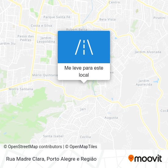 Rua Madre Clara mapa