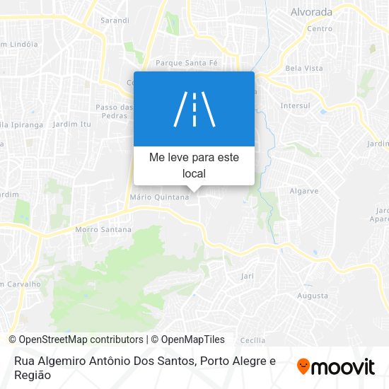 Rua Algemiro Antônio Dos Santos mapa