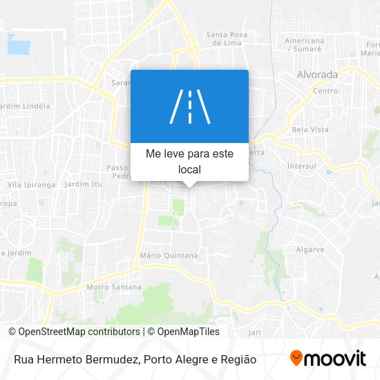 Rua Hermeto Bermudez mapa