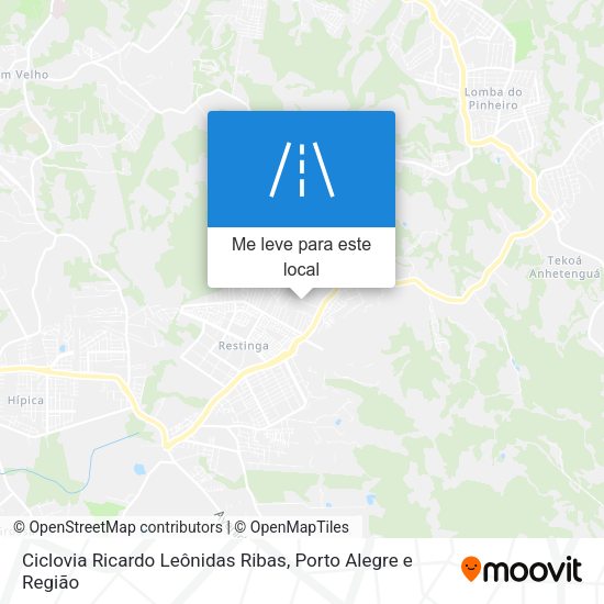 Ciclovia Ricardo Leônidas Ribas mapa