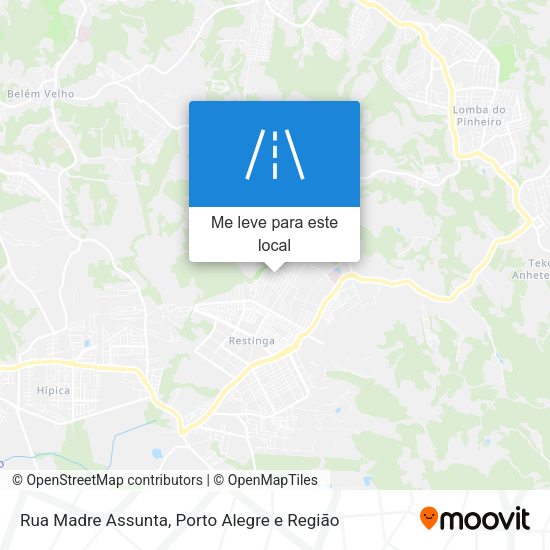 Rua Madre Assunta mapa