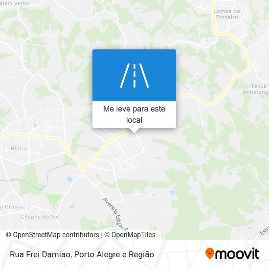 Rua Frei Damiao mapa