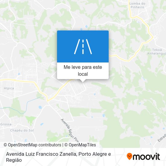 Avenida Luiz Francisco Zanella mapa