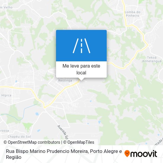 Rua Bispo Marino Prudencio Moreira mapa