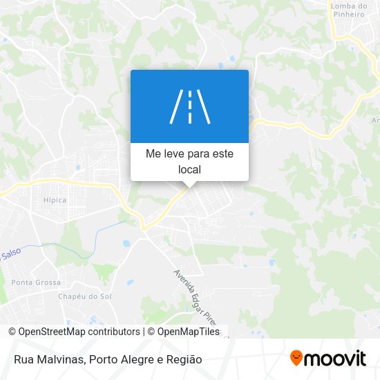 Rua Malvinas mapa