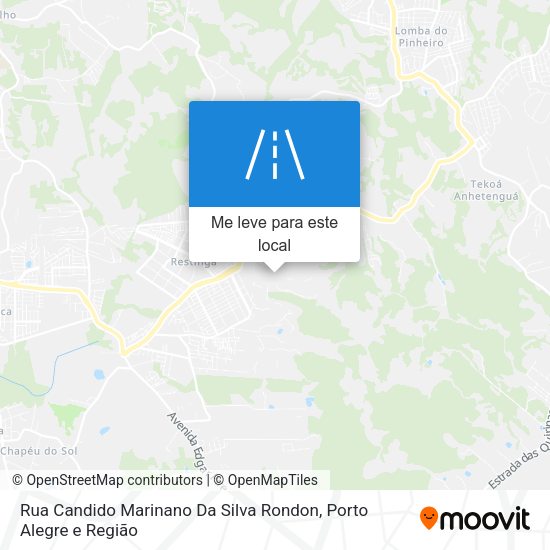 Rua Candido Marinano Da Silva Rondon mapa