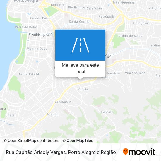 Rua Capitão Arisoly Vargas mapa
