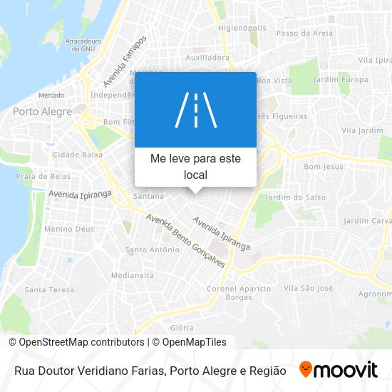 Rua Doutor Veridiano Farias mapa