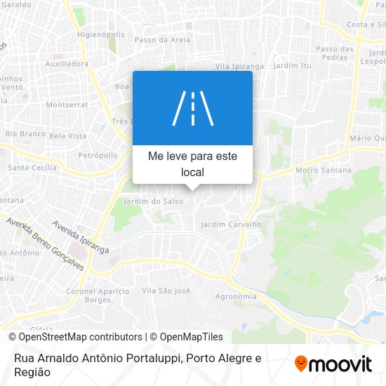 Rua Arnaldo Antônio Portaluppi mapa