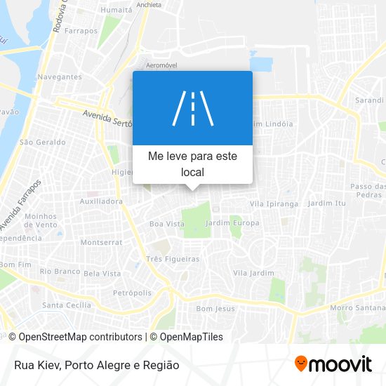 Rua Kiev mapa