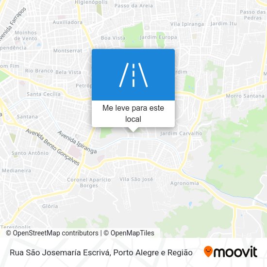 Rua São Josemaría Escrivá mapa