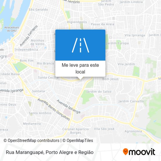 Rua Maranguapé mapa